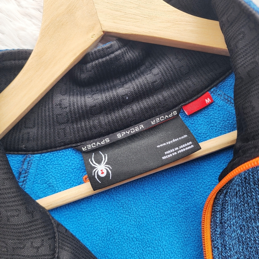 Spyder Mens Full Zip Mid Weight Stryke Fleece Jacket - Picture 6 of 8